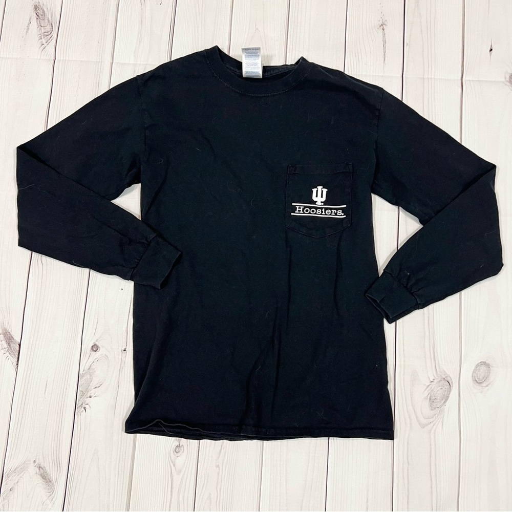 Hoosiers Indiana University Long Sleeve Pocket Tee - Unisex Size Small